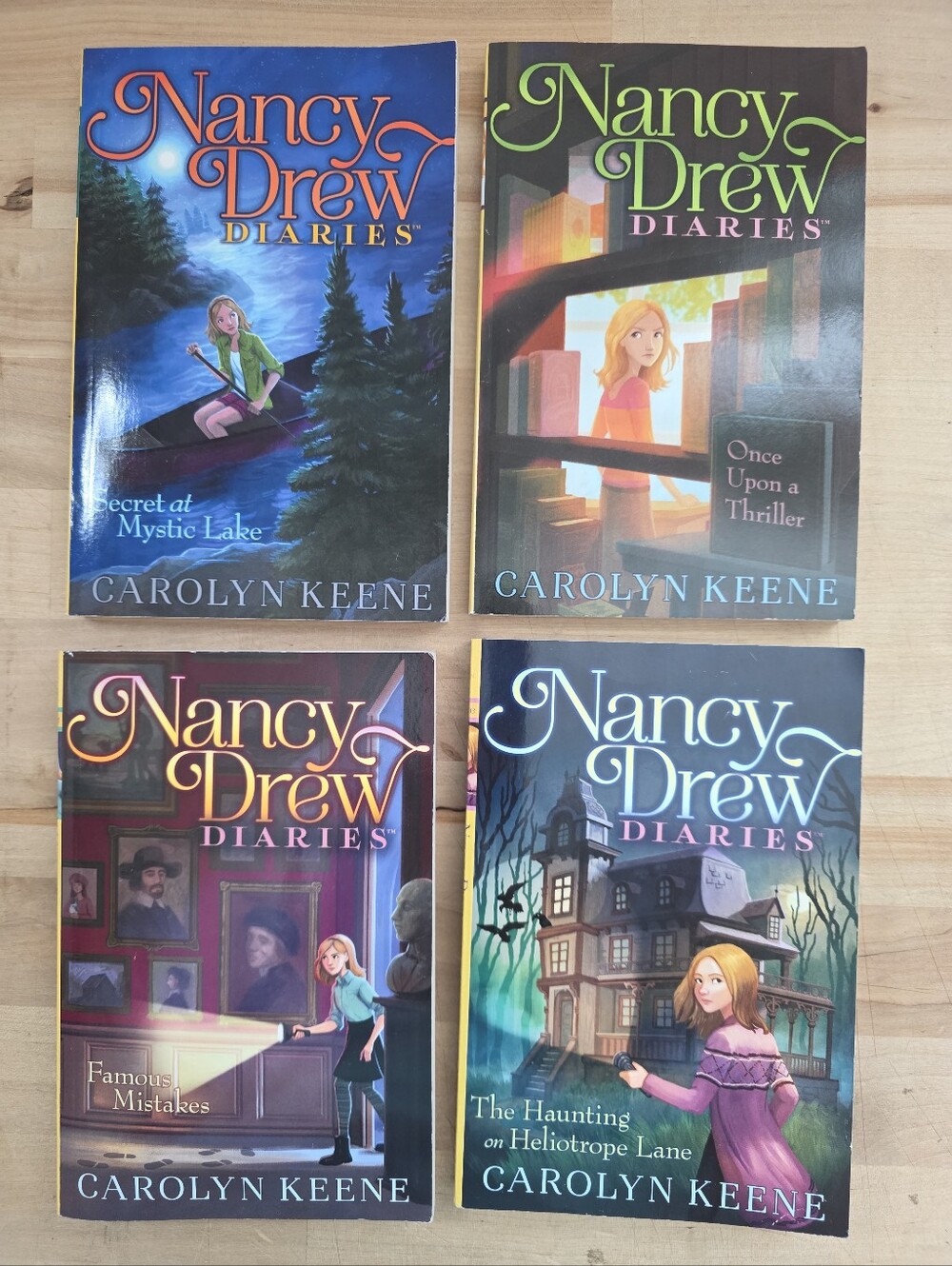 Nancy Drew Diaries Set Of 4 YA Paperback Books By Carolyn Keene